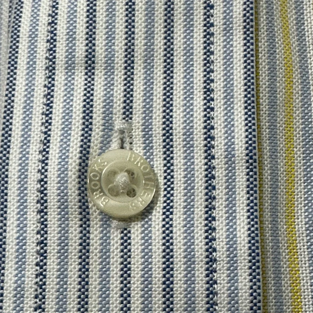 Brooks Brothers Teens Long Sleeve Button Down Shirt Supima Cotton Size XL